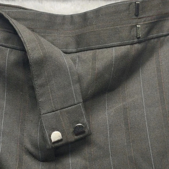 Ann Taylor Business Slacks Trousers Pinstripe Baggy Career - Picture 8 of 9